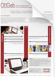 Flyer "OnGeb" Qualitätssystem für die Gebäudereinigung